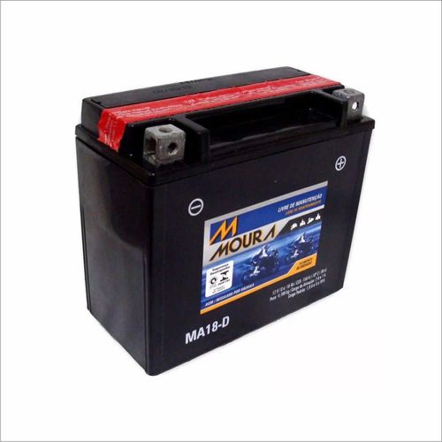 Bateria AGM Moto Moura 12V 18Ah MA18-D TOURER VK II XV 1600 17AT SILVERADO XVS 13AY STRYKER XVZ YFM