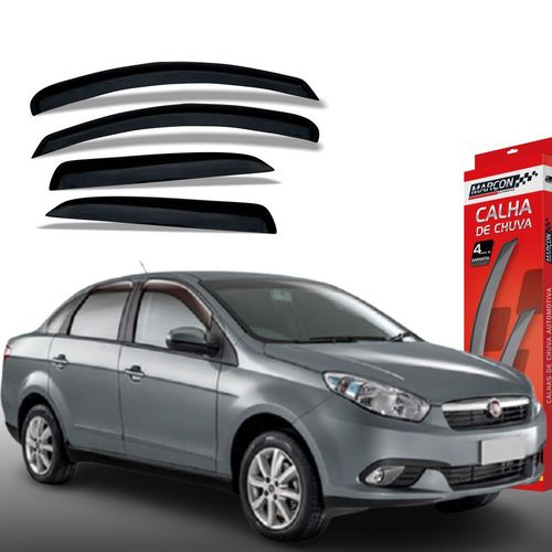 Calha de Chuva Grand Siena 4 Portas Fiat Marçon
