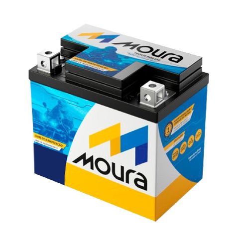 Bateria AGM Moto Moura 12V 5Ah MA5-D START CH 80 ELITE CHF METROPOLITAN II SP CRF 150F 230 230L 450X