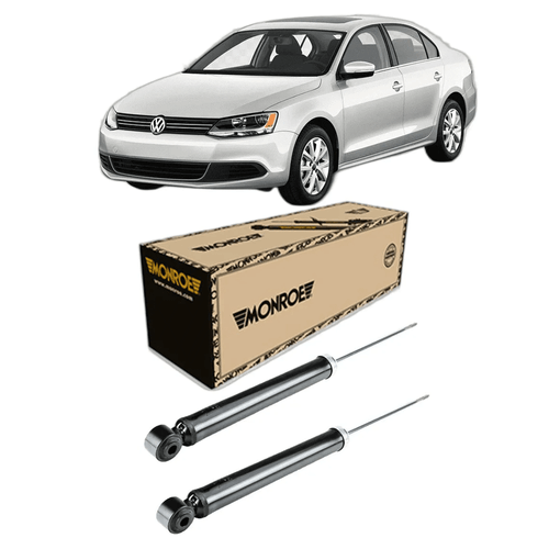 Par Amortecedor Traseiro Jetta 2.0 2011 A 2014 Furo 10Mm