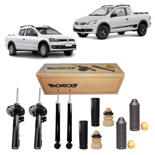 Kit 4 Amortecedor Dianteiro Saveiro G5 G6 G7 + Kit Completo