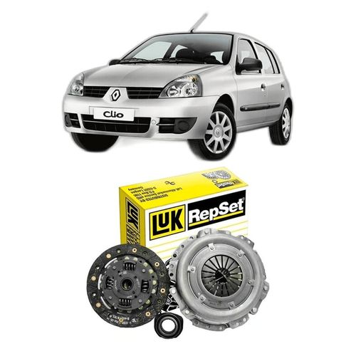 Kit Embreagem Renault Clio 1.0 8V 16V 1999 A 2013 Com Rolame