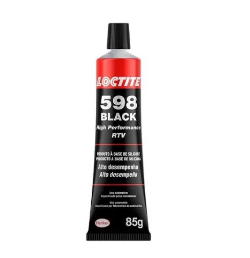 Cola Silicone Alta Temperatura 85G Preta