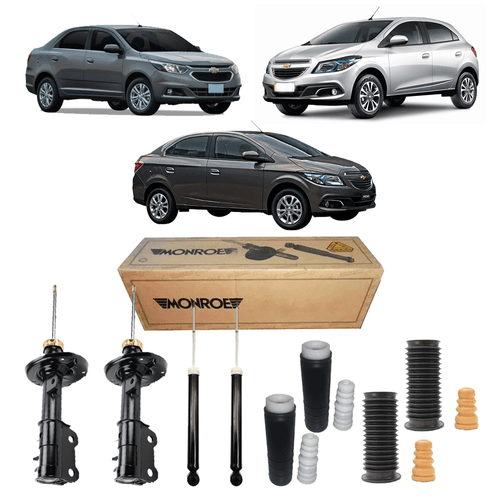 Kit 4 Amortecedor Onix 2012 A 2020 + Kit Completo