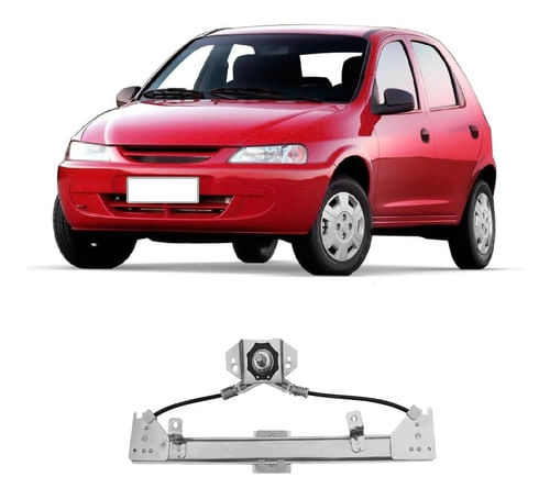 Máquina Vidro Mecânica Direita Celta 2002/2006 C/ Pino Baixo