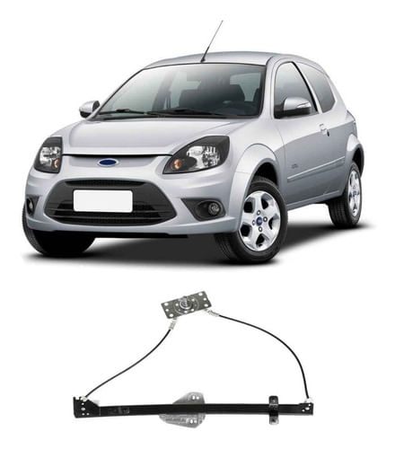 Máquina Vidro Mecânica Dianteira Direita Ka 2008/2014
