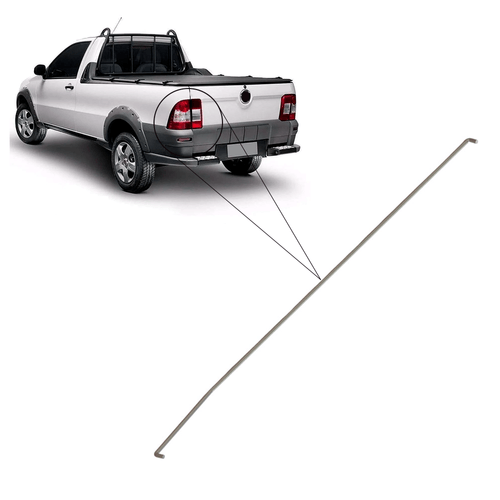 Haste Fechadura Tampa Strada 2004 a 2020 Esquerda