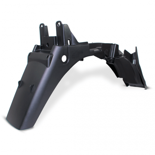 Paralama Traseiro Titan 150 2000 á 2004 Preto Injetado - Wester